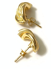 Load image into Gallery viewer, New 18K Saudi Gold Stud Earrings - Rafant