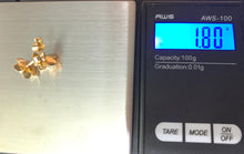 Load image into Gallery viewer, New Real 18K Saudi Gold Flower Stud Earrings - Rafant