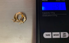 Load image into Gallery viewer, New 18K Saudi Gold Small Hoop Earrings - Rafant