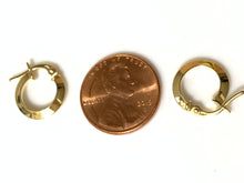 Load image into Gallery viewer, New 18K Saudi Gold Small Hoop Earrings - Rafant