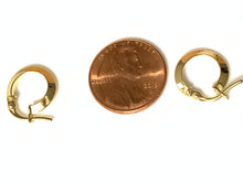 Load image into Gallery viewer, New 18K Saudi Gold Small Hoop Earrings - Rafant