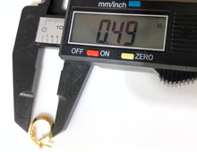 Load image into Gallery viewer, New 18K Saudi Gold Small Hoop Earrings - Rafant