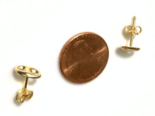 Load image into Gallery viewer, New Real 18K Saudi Gold Stud Earrings - Rafant