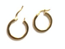 Load image into Gallery viewer, New 18K Saudi Gold Hoop Earrings - Rafant