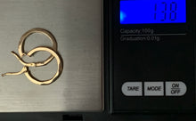 Load image into Gallery viewer, New 18K Saudi Gold Hoop Earrings - Rafant