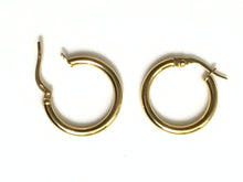 Load image into Gallery viewer, New 18K Saudi Gold Hoop Earrings - Rafant
