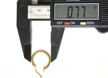 Load image into Gallery viewer, New 18K Saudi Gold Hoop Earrings - Rafant