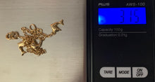 Load image into Gallery viewer, 18K Gold Bracelet with Dolphin Charms Size  7 inches - Rafant