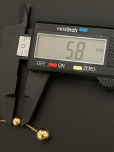 Load image into Gallery viewer, 18K Gold Earrings Stud Dangling Balls Orbs 3.02 grams - Rafant