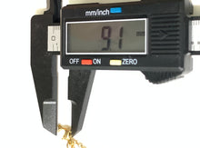 Load image into Gallery viewer, 18K Gold Bracelet with Dolphin Charms Size  7 inches - Rafant