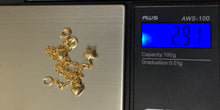 Load image into Gallery viewer, 18K Gold Bracelets Heart Star Charms Size 7 inches - Rafant