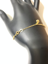 Load image into Gallery viewer, 18K Gold Bracelets Heart Star Charms Size 7 inches - Rafant