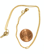 Load image into Gallery viewer, New Real 18K Saudi Gold Necklace with Key Pendant - Rafant