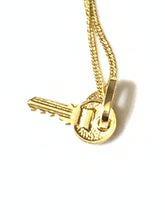Load image into Gallery viewer, New Real 18K Saudi Gold Necklace with Key Pendant - Rafant