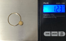Load image into Gallery viewer, New Authentic Stamped 18K Saudi Gold Frosted Ball Ring Size 7.5 - Rafant