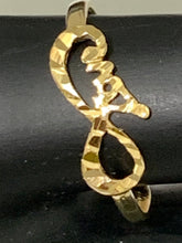 Load image into Gallery viewer, New Authentic Stamped 18K Saudi Gold Infinity Love Ring Size 7 - Rafant