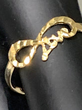 Load image into Gallery viewer, New Authentic Stamped 18K Saudi Gold Infinity Love Ring Size 7 - Rafant