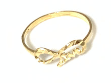 Load image into Gallery viewer, New Authentic Stamped 18K Saudi Gold Infinity Love Ring Size 7 - Rafant