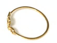 Load image into Gallery viewer, New Authentic Stamped 18K Saudi Gold Infinity Ring Size 6 - Rafant