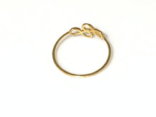 Load image into Gallery viewer, New Authentic Stamped 18K Saudi Gold Infinity Ring Size 6 - Rafant