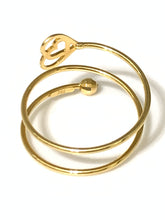 Load image into Gallery viewer, New Authentic Stamped 18K Saudi Gold Spiral Heart Ring Size 7 - Rafant