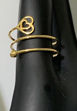 Load image into Gallery viewer, New Authentic Stamped 18K Saudi Gold Spiral Heart Ring Size 7 - Rafant
