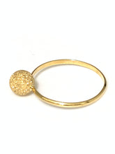 Load image into Gallery viewer, New Authentic Stamped 18K Saudi Gold Frosted Ball Ring Size 7.5 - Rafant