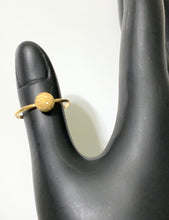 Load image into Gallery viewer, New Authentic Stamped 18K Saudi Gold Frosted Ball Ring Size 7.5 - Rafant