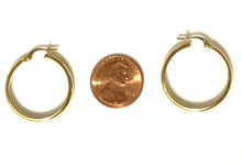 Load image into Gallery viewer, New Authentic Stamped 18K Saudi Gold Round Hoop Loop Earrings - Rafant