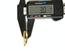 Load image into Gallery viewer, New Authentic Stamped 18K Saudi Gold Round Hoop Loop Earrings - Rafant