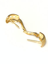 Load image into Gallery viewer, New Authentic Stamped 18K Saudi Gold French Clips Heart Design Earrings - Rafant