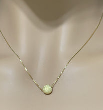 Load image into Gallery viewer, New Authentic 18K Saudi Gold 17.25" Necklace with Frosted Ball Pendant - Rafant