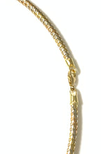 Load image into Gallery viewer, New Authentic 18K Saudi Gold 16" Omega Necklace 3 Tones Yellow White Rose Gold - Rafant