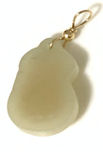 Load image into Gallery viewer, New Authentic Jade 18K Gold Lucky Money Bag pendant with 10k Gold Clasp - Rafant