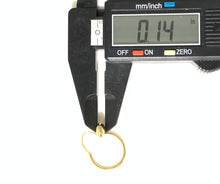 Load image into Gallery viewer, New Real 18K Saudi Gold Hoops Dangling Earrings with Heart Charms - Rafant