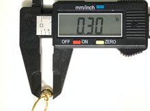 Load image into Gallery viewer, New Real 18K Saudi Gold Hoops Dangling Earrings with Heart Charms - Rafant