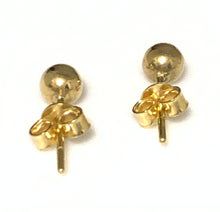 Load image into Gallery viewer, New Real 18K Saudi Gold Stud Ball Earrings Dainty Small 0.77gms - Rafant