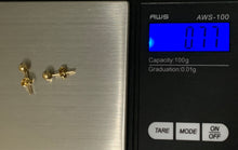 Load image into Gallery viewer, New Real 18K Saudi Gold Stud Ball Earrings Dainty Small 0.77gms - Rafant