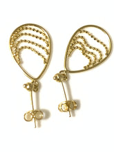 Load image into Gallery viewer, 18K Gold Hoops Dangling Earrings - Rafant