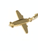 Load image into Gallery viewer, New Authentic 18K Saudi Gold 18" Necklace with Airplane Pendant - Rafant