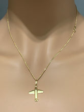 Load image into Gallery viewer, New Authentic 18K Saudi Gold 18" Necklace with Airplane Pendant - Rafant