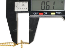 Load image into Gallery viewer, New Authentic 18K Saudi Gold 17.75" Necklace with Cross Pendant - Rafant