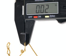 Load image into Gallery viewer, New Authentic 18K Saudi Gold 17.75" Necklace with Cross Pendant - Rafant