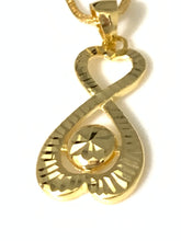 Load image into Gallery viewer, New Real Stamped 18K Saudi Gold 18" Necklace with Infinity Pendant - Rafant