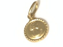 Load image into Gallery viewer, New Authentic Stamped 18K Saudi Gold Woman Lady Round Circle Pendant Small - Rafant