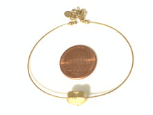 Load image into Gallery viewer, 18K Gold Heart Charm Bangle Bracelet XS-Small 2.02" - Rafant