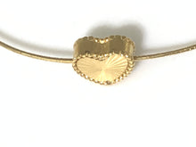 Load image into Gallery viewer, 18K Gold Heart Charm Bangle Bracelet XS-Small 2.02" - Rafant