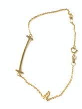 Load image into Gallery viewer, New Authentic Stamped 18K Saudi Gold Chain Bar Bracelet 7-7.75 inches - Rafant