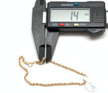 Load image into Gallery viewer, 18K Gold Rope Chain Bracelet Size 7 - Rafant
