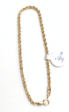 Load image into Gallery viewer, 18K Gold Rope Chain Bracelet Size 7 - Rafant